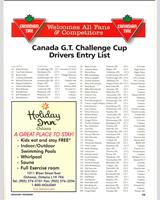Entry List - CDN GT Mosport 1998