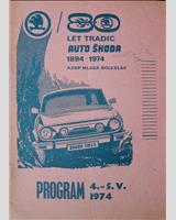 Programme Cover - M ČSSR Most 1974