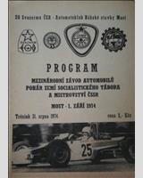 Programme Cover - M ČSSR Most 1974
