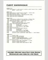 Schedule of Events - Interserie Most 1988