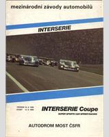 Programme Cover - Interserie Most 1990