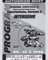Programme Cover - Interserie Most I 1998
