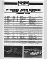 Entry List - Interserie Most 1999