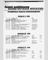 Schedule of Events - Interserie Most 1999