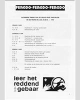 Schedule of Events - GP Belgium 1972