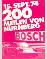 Programme Cover - Norisring Trophäe 1974