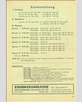 Schedule of Events - Eifelrennen Nürburgring - Sports 2000 cc 1952