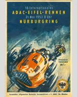Programme Cover - Eifelrennen Nürburgring - Sports 1100 cc and Formula III 1953