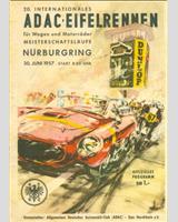 Programme Cover - Eifelrennen Nürburgring 1957