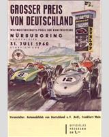 Programme Cover - Rheinland-Pfalz Preis Nürburgring under 1300 cc 1960