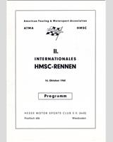 Programme Cover - Nürburgring HMSC [GT700] 1960