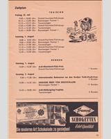 Schedule of Events - Rheinland-Pfalz Preis Nürburgring 1964