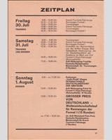 Schedule of Events - Rheinland-Pfalz Preis Nürburgring 1965