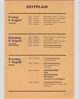Schedule of Events - Rheinland-Pfalz Preis Nürburgring 1966