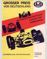 Programme Cover - Rheinland-Pfalz Preis Nürburgring 1967