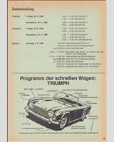 Schedule of Events - Nürburgring 500 Kilometres 1968