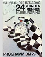 Programme Cover - Nürburgring 24 Hours 1972