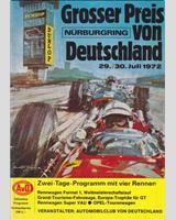 Programme Cover - European GT Championship Nürburgring 1972