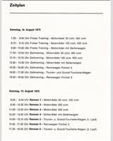 Schedule of Events - Mayener Nürburgring [GT/T+2.0] 1972