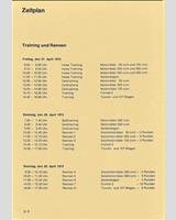 Schedule of Events - DRM Nürburgring Eifelrennen 1973