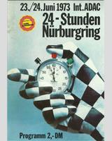 Programme Cover - Nürburgring 24 Hours 1973
