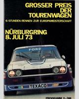 Programme Cover - Nürburgring 6 Hours 1973