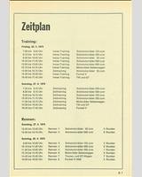 Schedule of Events - DRM Nürburgring Eifelrennen 1974