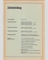 Schedule of Events - Nürburgring 6 Hours 1974