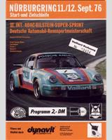Programme Cover - DRM Nürburgring Supersprint 1976