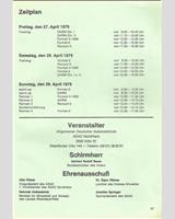 Schedule of Events - DRM Nürburgring Eifelrennen 1979