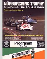 Programme Cover - Nürburgring Trophy 1980