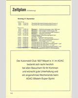 Schedule of Events - Luxembourg Nürburgring 1980