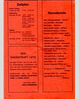 Schedule of Events - Nürburgring 1000 Kilometres 1982