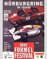 Programme Cover - ADAC GT Cup Nürburgring Formel Festival 1993