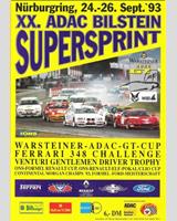 Programme Cover - ADAC GT Cup Nürburgring Supersprint 1993