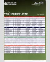 Entry List - Nürburgring 6 Hours 2015