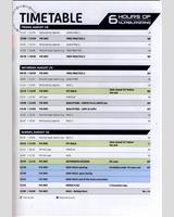 Schedule of Events - Nürburgring 6 Hours 2015