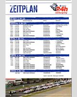 Schedule of Events - Nürburgring 24 Hours 2016