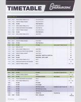 Schedule of Events - Nürburgring 6 Hours 2017