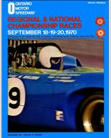 Programme Cover - SCCA National Ontario [CP+DP+EP] 1970