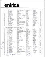 Entry List - SCCA National Ontario [ASR+BSR+AP+BP+AS] 1970