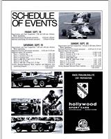 Schedule of Events - SCCA National Ontario [CP+DP+EP] 1970