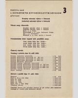 Schedule of Events - Ostrava [S750] 1950