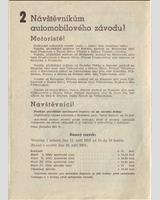 Schedule of Events - Ostrava [S1.2] 1951