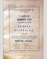 Schedule of Events - M ČSSR Ostrava 1973