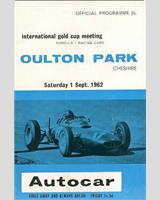 Programme Cover - Gold Cup Oulton Park - Sports Cars 1962