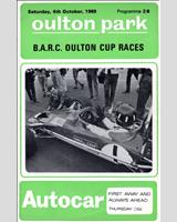 Programme Cover - STP Championship Oulton Park 1969
