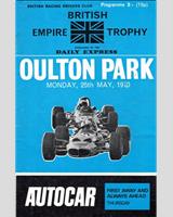 Programme Cover - Oulton Park 1970