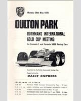 Schedule of Events - International Gold Cup 1972