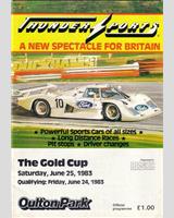 Programme Cover - Thundersports Oulton Park 1983